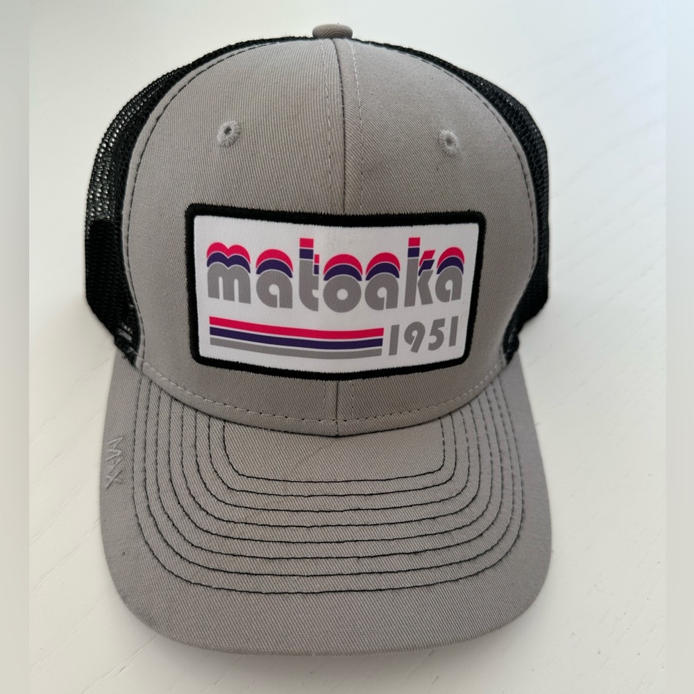 Camp MATOAKA Hat Cap Trucker Snapback LOGO Gray  One Size Unisex
